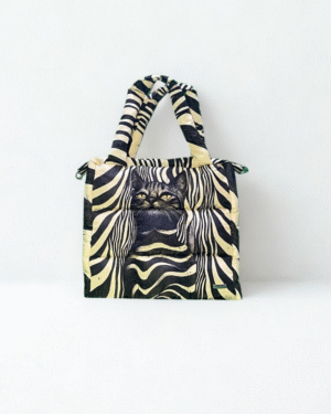 Puffer Bag Gato Negro